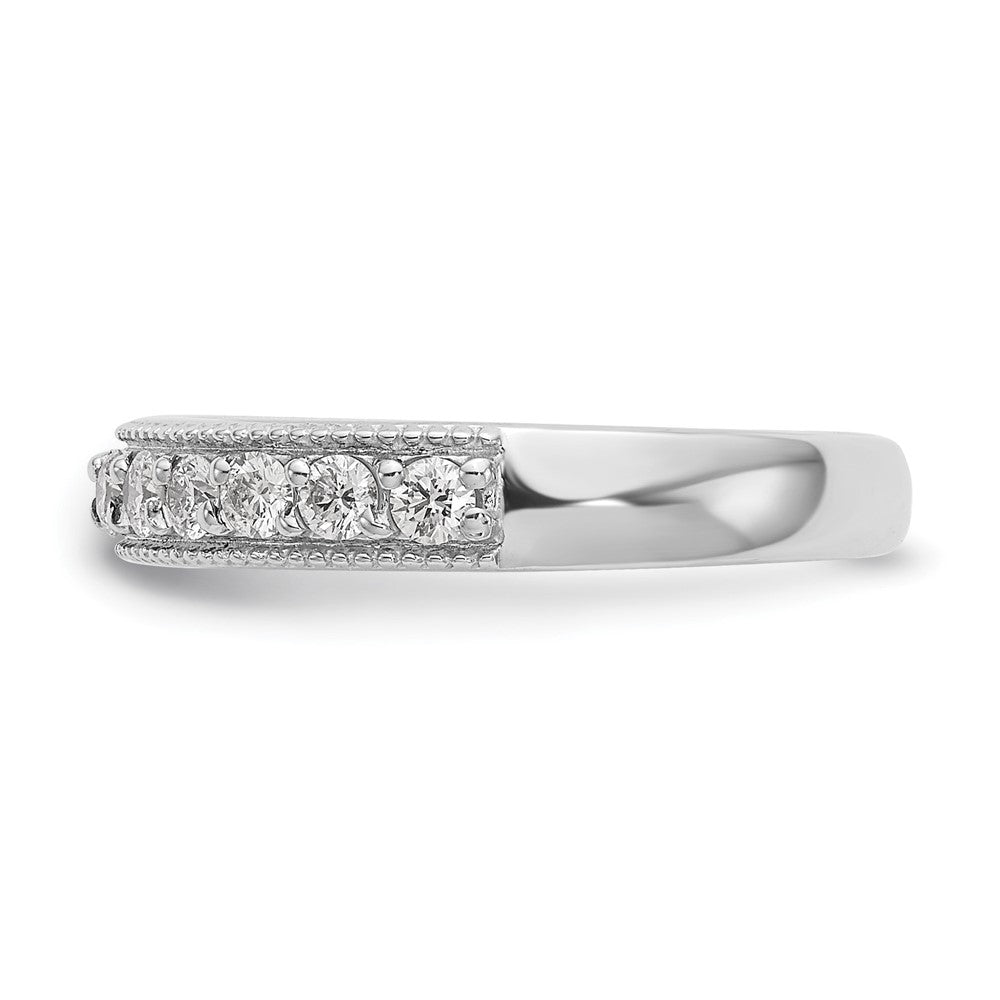 14k White Gold Diamond Wedding Band