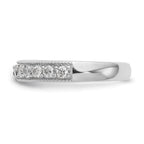 14k White Gold Diamond Wedding Band