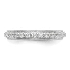14k White Gold Diamond Wedding Band
