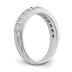14k White Gold Diamond Wedding Band