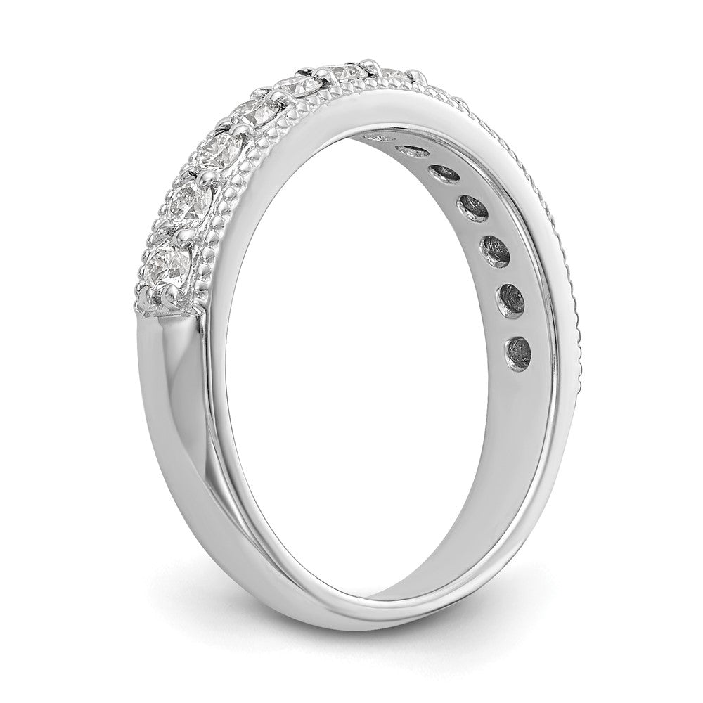 14k White Gold Diamond Wedding Band