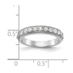14k White Gold Diamond Wedding Band