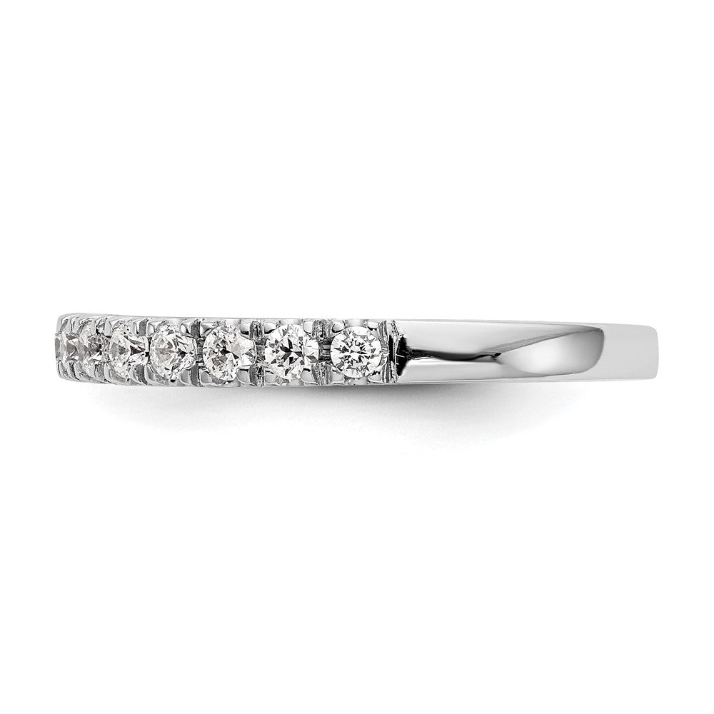 14k White Gold 3/8 carat Diamond Wedding Band
