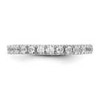14k White Gold 3/8 carat Diamond Wedding Band