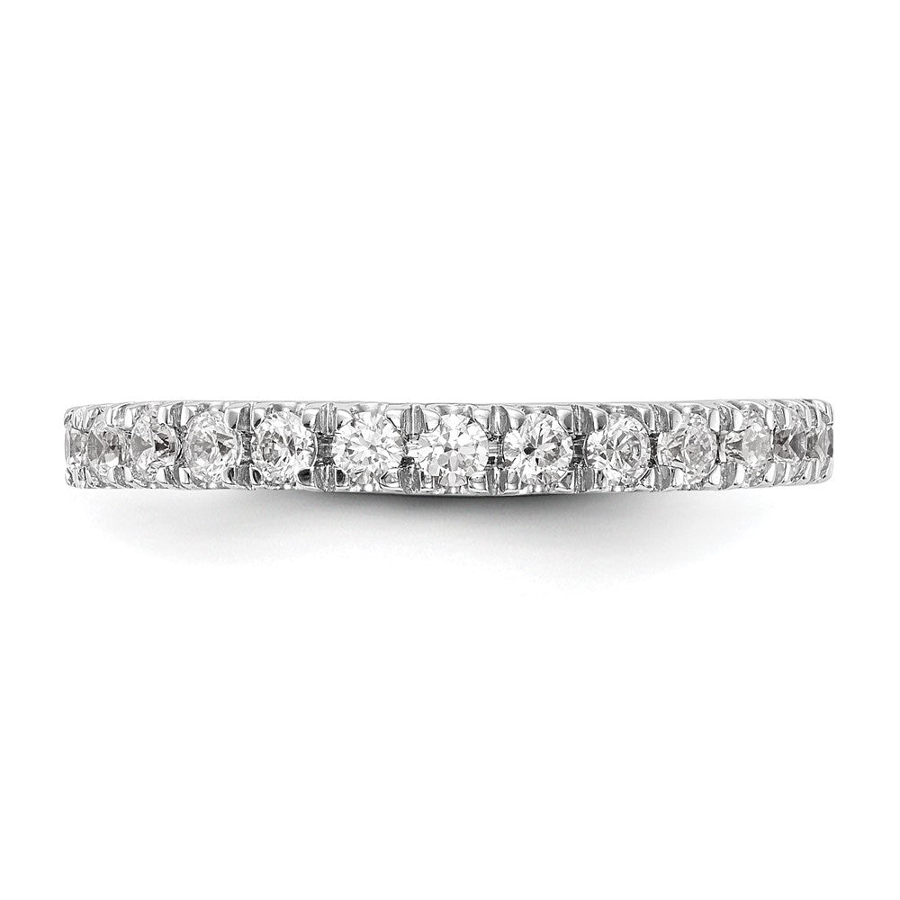 14k White Gold 3/8 carat Diamond Wedding Band