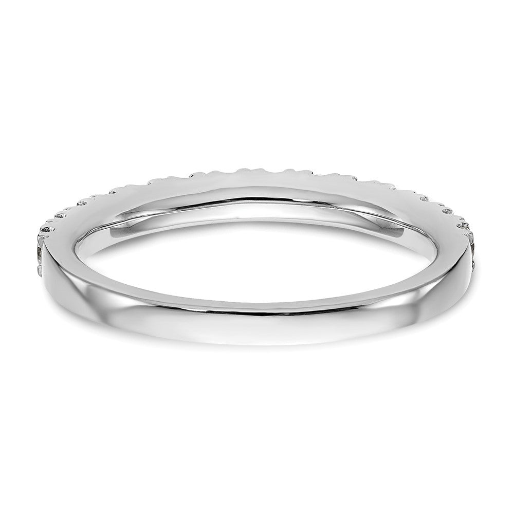 14k White Gold 3/8 carat Diamond Wedding Band