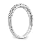 14k White Gold 3/8 carat Diamond Wedding Band