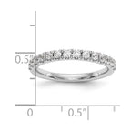 14k White Gold 3/8 carat Diamond Wedding Band