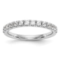 14k White Gold 3/8 carat Diamond Wedding Band