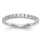14k White Gold 3/8 carat Diamond Wedding Band
