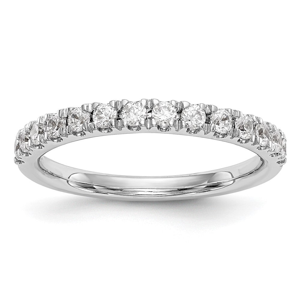 14k White Gold 3/8 carat Diamond Wedding Band
