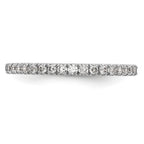 14k White Gold 1/3 carat Diamond Complete Wedding Band