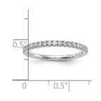 14k White Gold 1/3 carat Diamond Complete Wedding Band