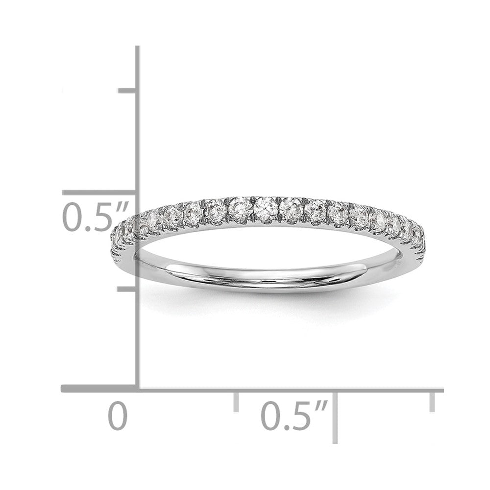 14k White Gold 1/3 carat Diamond Complete Wedding Band