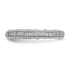 14k White Gold 1/2 carat Diamond Complete Wedding Band
