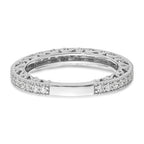 14k White Gold 1/2 carat Diamond Complete Wedding Band