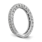 14k White Gold 1/2 carat Diamond Complete Wedding Band