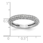 14k White Gold 1/2 carat Diamond Complete Wedding Band