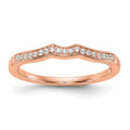 14k Rose Gold Diamond Wedding Band