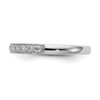 14k White Gold 1/3 carat Diamond Complete Wedding Band