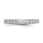 14k White Gold 1/3 carat Diamond Complete Wedding Band
