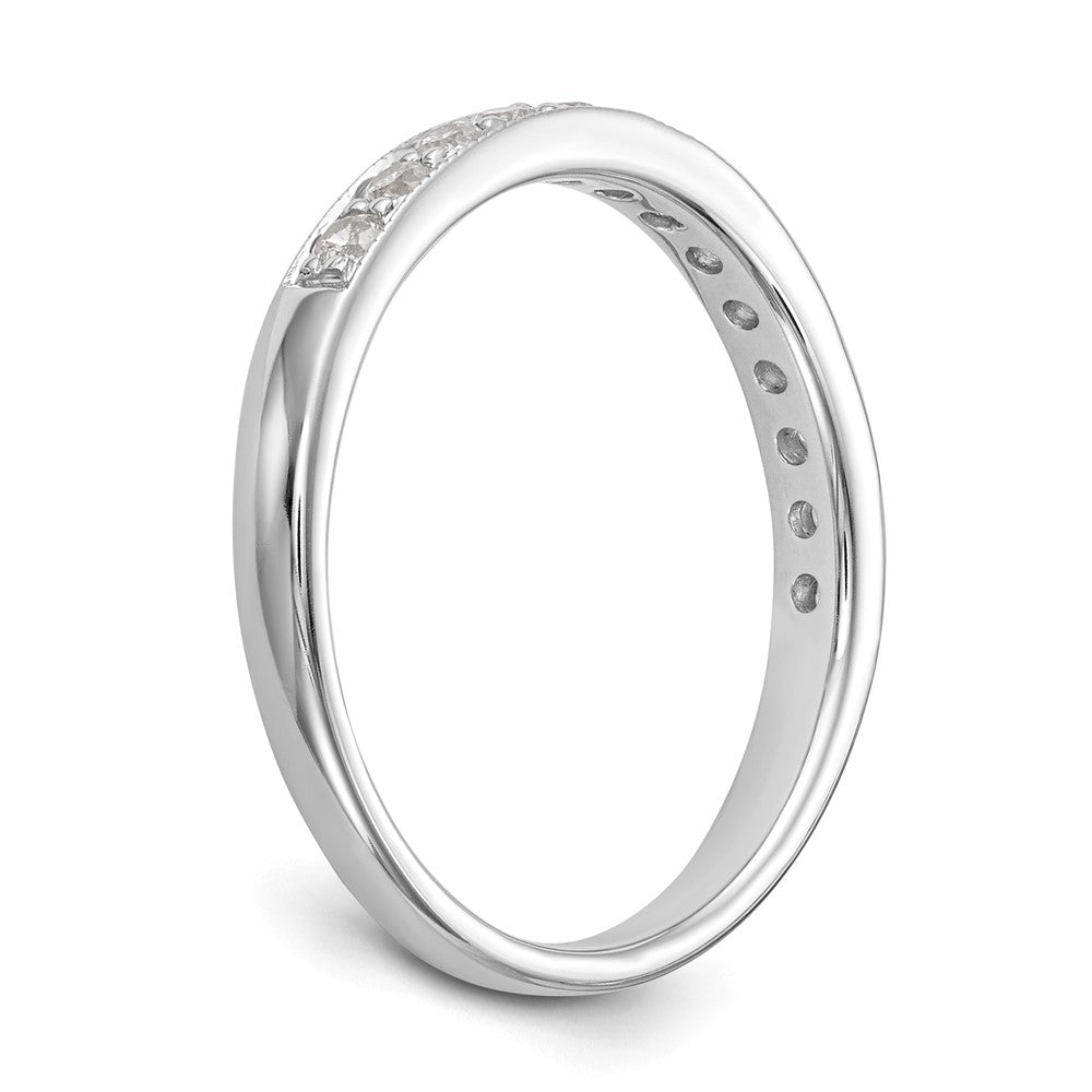 14k White Gold 1/3 carat Lab Grown Diamond VS/SI+ G+ Complete Wedding Band