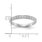 14k White Gold 1/3 carat Lab Grown Diamond VS/SI+ G+ Complete Wedding Band