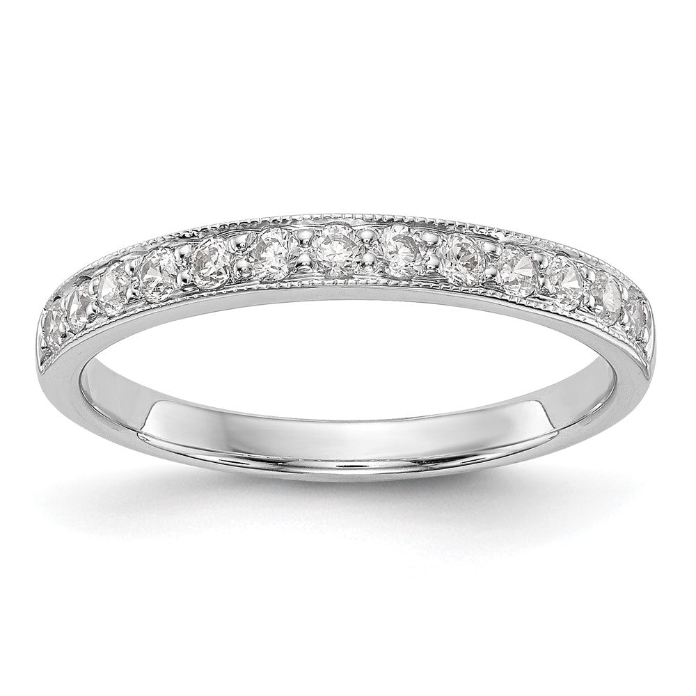 14k White Gold 1/3 carat Diamond Complete Wedding Band