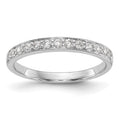 14k White Gold 1/3 carat Diamond Complete Wedding Band