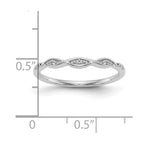 14k White Gold .02 carat Diamond Complete Wedding Band