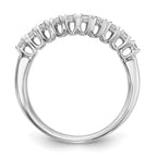 14k White Gold Diamond Wedding Band