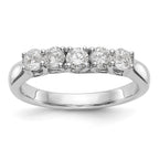 14k White Gold Diamond Wedding Band