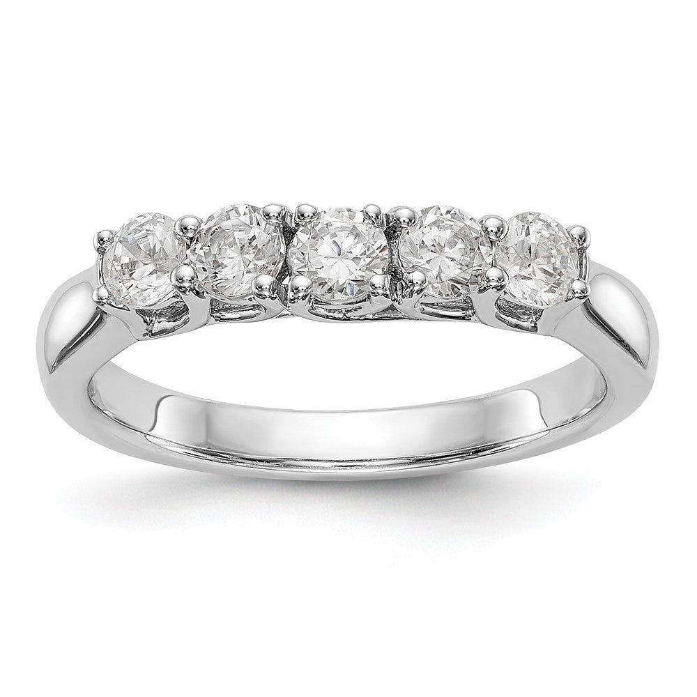 14k White Gold Diamond Wedding Band