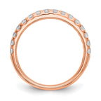 True Origin 14K Rose Gold 1/2 carat Lab Grown Diamond VS+ F+ Complete Wedding Band