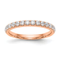 True Origin 14K Rose Gold 1/2 carat Lab Grown Diamond VS+ F+ Complete Wedding Band