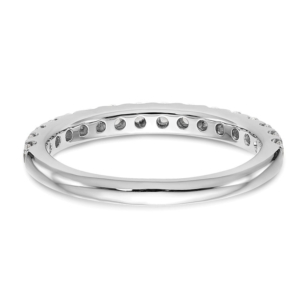 True Origin 14K White Gold 1/2 carat Lab Grown Diamond VS+ F+ Complete Wedding Band