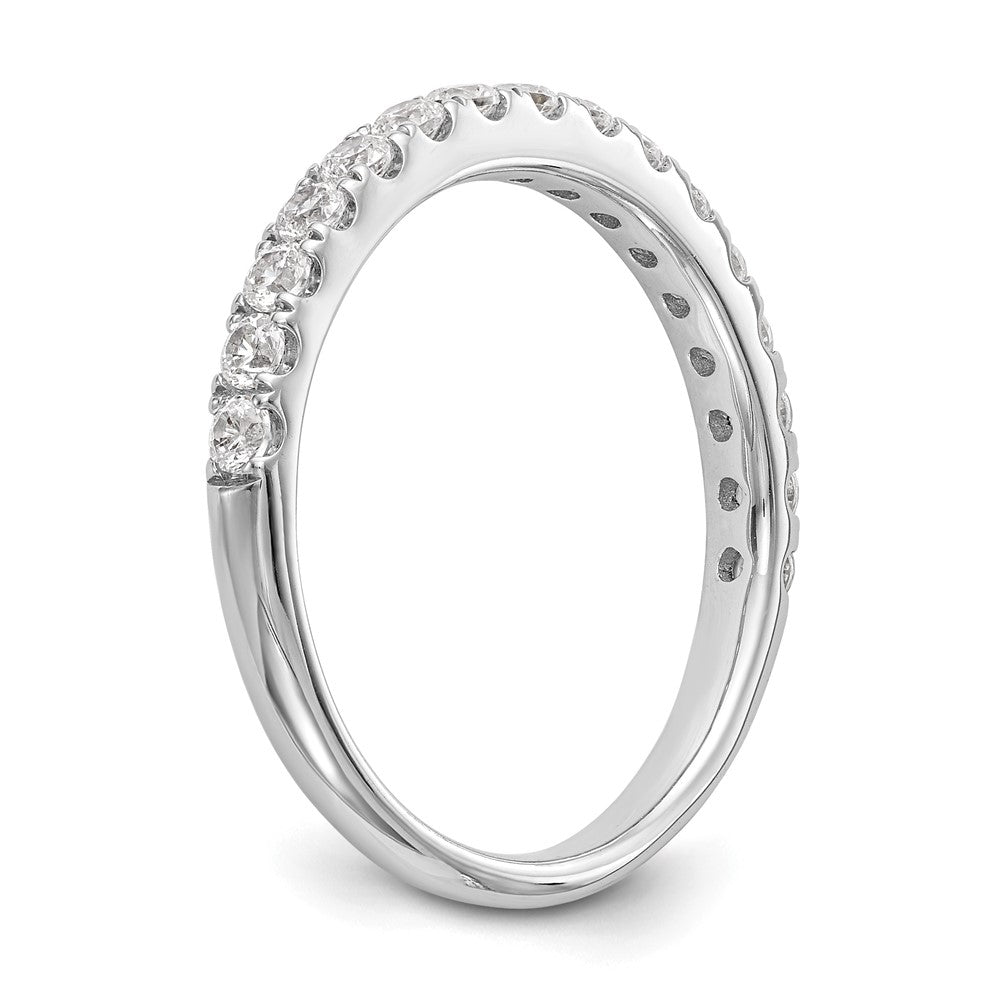 14k White Gold 1/2 carat Lab Grown Diamond VS/SI+ G+ Complete Wedding Band