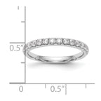 14k White Gold 1/2 carat Diamond Complete Wedding Band