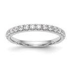14k White Gold 1/2 carat Lab Grown Diamond VS/SI+ G+ Complete Wedding Band