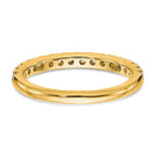 True Origin 14K Yellow Gold 1/2 carat Lab Grown Diamond VS+ F+ Complete Wedding Band