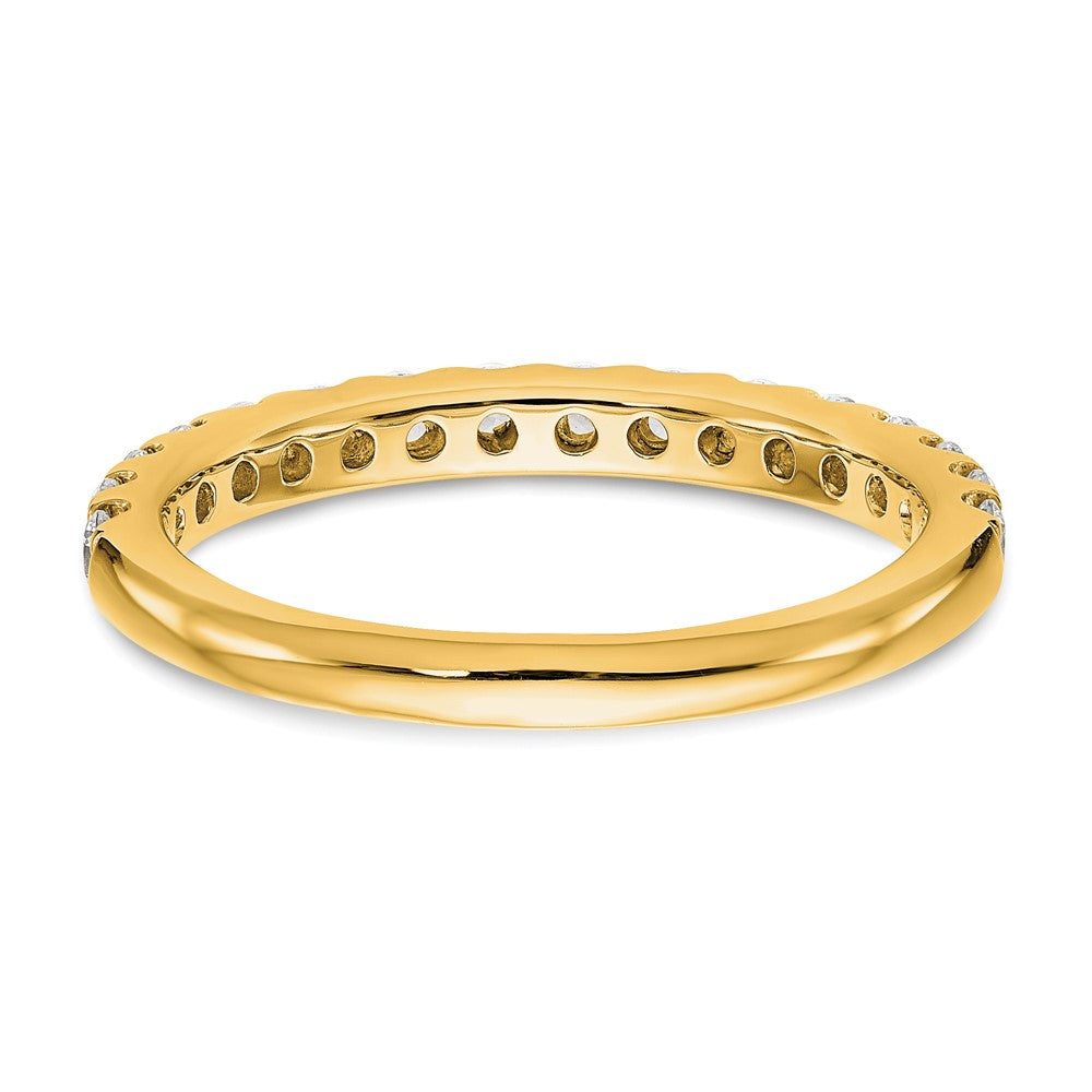 True Origin 14K Yellow Gold 1/2 carat Lab Grown Diamond VS+ F+ Complete Wedding Band