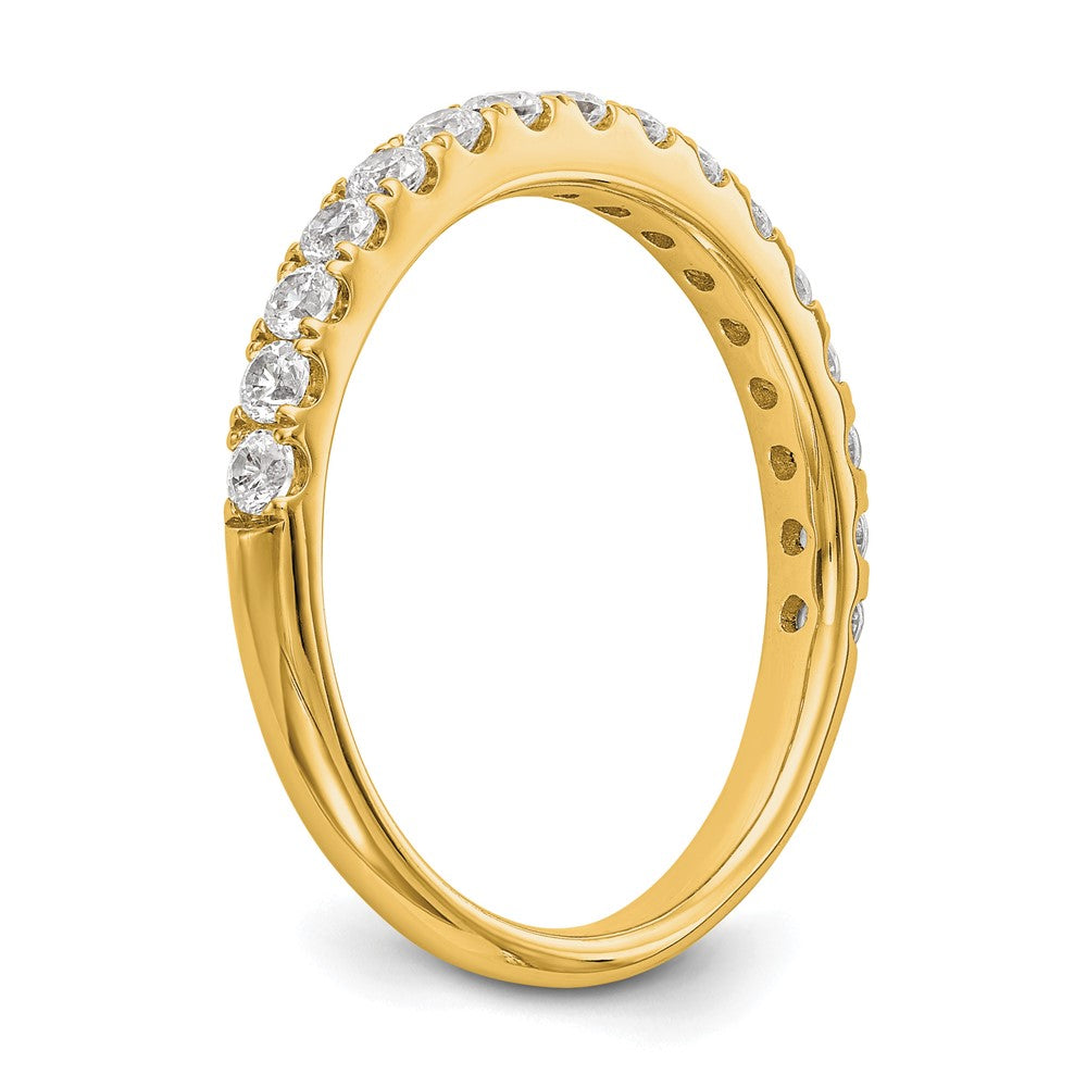 True Origin 14K Yellow Gold 1/2 carat Lab Grown Diamond VS+ F+ Complete Wedding Band