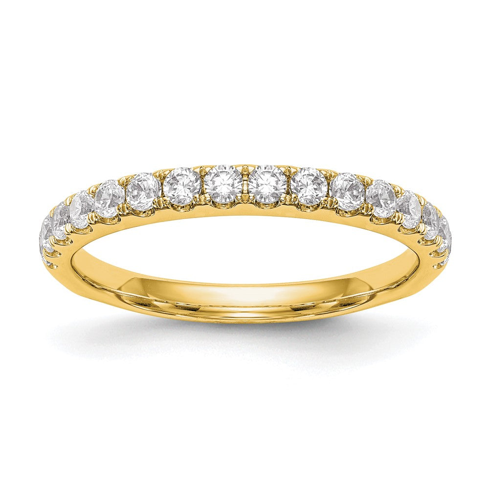 True Origin 14K Yellow Gold 1/2 carat Lab Grown Diamond VS+ F+ Complete Wedding Band
