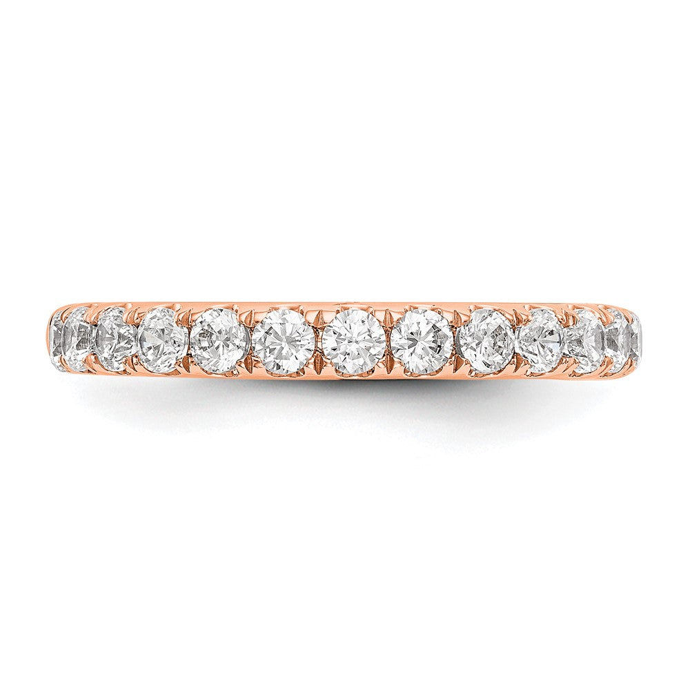 True Origin 14K Rose Gold 3/4 carat Lab Grown Diamond VS+ F+ Complete Wedding Band