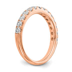 True Origin 14K Rose Gold 3/4 carat Lab Grown Diamond VS+ F+ Complete Wedding Band