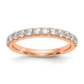 True Origin 14K Rose Gold 3/4 carat Lab Grown Diamond VS+ F+ Complete Wedding Band