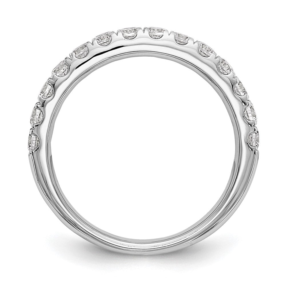 14k White Gold 3/4 carat Diamond Complete Wedding Band