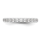 14k White Gold 3/4 carat Lab Grown Diamond VS/SI+ G+ Complete Wedding Band