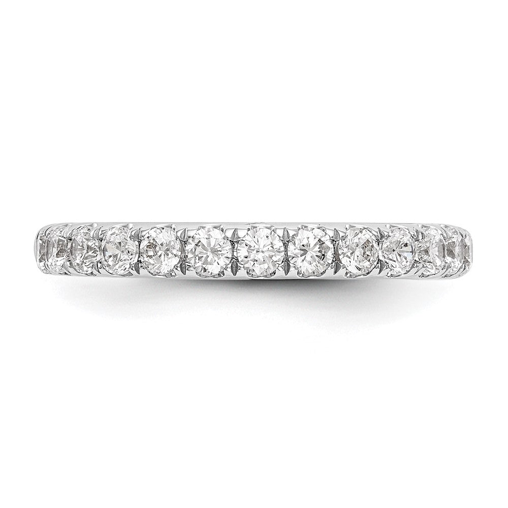 14k White Gold 3/4 carat Diamond Complete Wedding Band