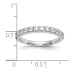 14k White Gold 3/4 carat Lab Grown Diamond VS/SI+ G+ Complete Wedding Band